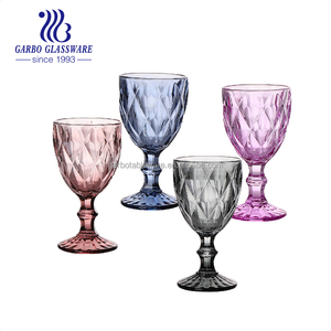 Calici di vetro ambra calici in oro calici di vetro tazza di vetro per la casa di moda stoviglie per bere tazza di vetro con stelo placcato ionico - Product Image 6