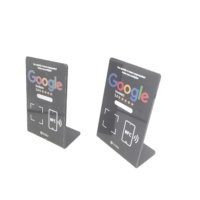 Soporte acrílico NFC con Google Review QR Code Table Display Hub Mini RFID Tag 13,56 MHz Interfaz de comunicación Tienda de revisión