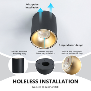 Cct 3000K 4000K 6400K nhôm <span class=keywords><strong>Downlight</strong></span> bề mặt gắn Tùy chỉnh công suất <span class=keywords><strong>LED</strong></span> xuống ánh sáng - Product Image 4