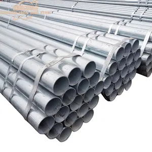 High quality 15mm hot dipped GI round steel tubing pre galvanized steel tube pipe