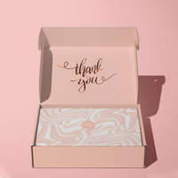 Boîtes postales rigides en papier kraft recyclé avec bande magnétique détachable pour l'envoi commercial, taille personnalisable