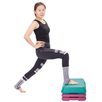 Plataforma de Ejercicio Aeróbico ARTBELL de 110 cm, 3 Niveles Ajustables, Plataforma Aeróbica Original, Tamaño de Circuito, Stepper para Ejercicios