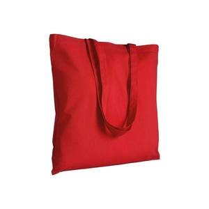Bolsa de Compras de Algodón Grande Roja con Asas Largas para Uso Diario - Product Image 1