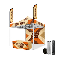 Tente de réception pliable 5x5m avec logo personnalisé imprimé, auvent coloré avec barres transversales renforcées, gazebo de haute qualité résistant à l'abrasion