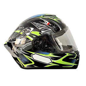 Casco de Motocicleta Integral, Equipo para Motociclistas, Casco para Motocicleta para las Cuatro Estaciones, Transpirable, Fácil de Poner y Quitar - Product Image 1