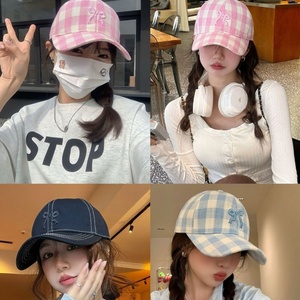 Wholesale Customized 3D Embroidered Bow Baseball Hat Versatile Duck Tongue <b>Cap</b> Six Piece Sunscreen Hat - Product Image 2