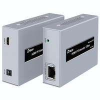DTECH 1080P Kaskaden übertragung Cat5 Cat6 4k 120m IP-Sender HDMI Extender