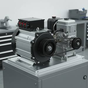 גנרטור דיזל/בנזין שקט בעל מגנט קבוע ללא מברשות, תלת פאזי, 220V, 50Hz, הגנה IP54, סוג פתוח, קירור אוויר - Product Image 2