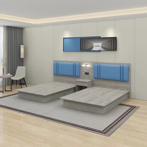 ชุดห้องนอนเตียงขนาดคิงไซส์และเตียงเดี่ยว/เตียงคู่ทำจากไม้ตามสั่งเฟอร์นิเจอร์ที่ทันสมัย - Product Image 1