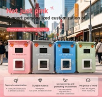 Kiosque de lavage d'animaux sans surveillance 24h/24, machine automatique de bain pour chiens, équipement de toilettage pour animaux à température constante