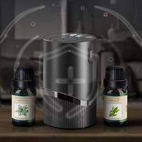 Diffuseur d'huiles essentielles de luxe portable électrique sans eau pour voiture, en plastique, rechargeable par USB, sans fil, nébulisation, batterie, extérieur, 1 an