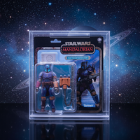 Vitrine acrylique de protection UV personnalisée pour figurine Star War The Mandalorian