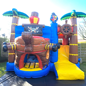 Château gonflable commercial en PVC Crocodile Pirate avec toboggan, capacité 800 kg, écologique, certifié CE, pour extérieur - Product Image 2