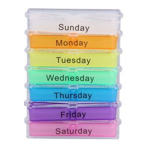 Customized Logo PP Material <b>7</b>-Day Weekly Pill Organizer Portable Medicine Case for Promotional Giveaways Gift Pill Box - Product Image 1