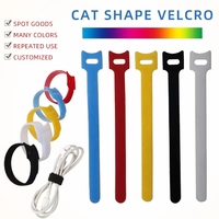 Attaches Velcro double face de haute qualité, colorées, en nylon, réglables, à crochets et boucles, pour câbles