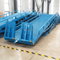 Rampe de chargement hydraulique robuste de 10 tonnes, niveleur de quai mobile pour conteneurs, pente de chargement portable pour camions