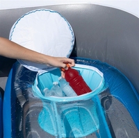 Bateau pneumatique pliable en PVC renforcé avec filet de pêche, résistant à l'usure, pour 1 à 5 personnes, idéal pour la pêche.