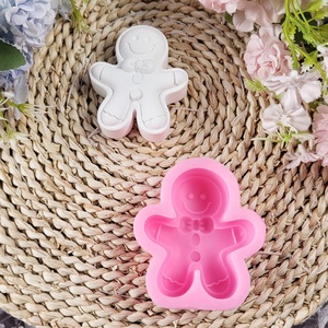 Moldes de fundición de resina hechos a mano para adornos decorativos DIY estilo Ins moldes de hombre de jengibre de silicona W0424 - Product Image 5