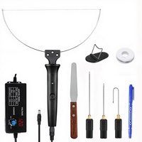Ensemble de 10 stylos de découpe pour mousse et polystyrène avec contrôle de température, transformateur électronique, adaptateur, livraison internationale
