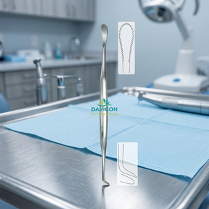 INSTRUMENTS CHIRURGICAUX MANUELS EN ACIER INOXYDABLE Henke pour palatisme, Couteau à amygdales et Dissecteurs 24,5 cm 16,5 mm 5 mm - Product Image 3