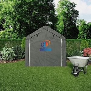 Abri de <span class=keywords><strong>jardin</strong></span> en acier métallique imperméable pour patio extérieur, abri de rangement pour voiture, 6x6 pieds, 1,8x1,8 m - Product Image 5