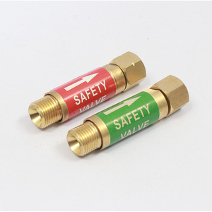 วาล์วนิรภัยแบบสั่งทำพิเศษ G3/8 Fnptf X Fnptf สำหรับควบคุมแก๊สออกซีอะเซทิลีน 100 บาร์ อุณหภูมิสูงสุด 300 องศาเซลเซียส - Product Image 1