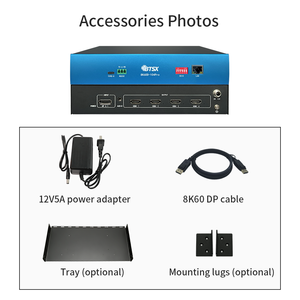 Contrôleur de mur vidéo Bitvisus 1X4 2X2, entrée DP 4K60, 4 sorties <span class=keywords><strong>HDMI</strong></span>, extenseur multi-<span class=keywords><strong>écrans</strong></span> pour écran LCD, FCC CE RoHS - Product Image 4
