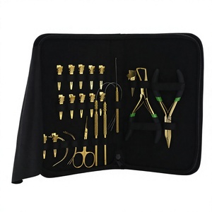 Hot selling Hair Extension Tools Kit Set Pliers Micro Rings Loop Needle Pliers <b>Sew</b> in Needles <b>Scissor</b> for Human Hair Extensions - Product Image 1