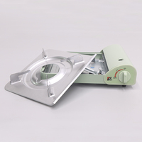 Réchaud de camping au propane et au butane léger, portable, coupe-vent, en acier inoxydable, conception monobloc, fourni par l'usine
