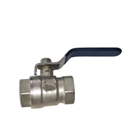 Robinet à bille en laiton à filetage femelle personnalisé avec poignée longue pour usage hydraulique