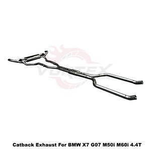 ระบบท่อไอเสียแบบ Catback พร้อมวาล์ว Vortex SS304 สำหรับ BMW X7 G07 M50i M60i N63 S68 4.4T Twin Turbo V8 ปี 2019-2025 ชุดแต่งแบบติดตั้งได้โดยตรง - Product Image 4