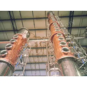 Destilador de etanol continuo, columna de cobre, multicolumna