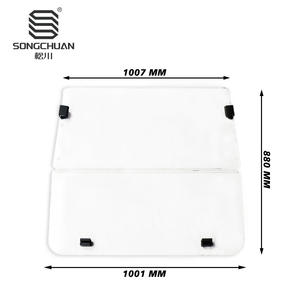 Parabrisas Acrílico para Carro de Golf CIUBACR DS, Nuevo Modelo, Mayores de 2000, 4mm, Transparente - Product Image 1