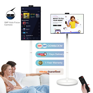 Téléviseur LED intelligent 32 pouces compatible avec Android OS, rétroéclairage LED, définition HDTV, boîtier blanc, multi-usages pour la maison - Product Image 1