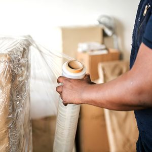 18" Stretch Film/<b>Wrap</b> 1200ft 500% Stretch Clear Durable Adhering Packing Moving Packaging Heavy Duty <b>Shrink</b> Film Stretch <b>Wrap</b> - Product Image 5
