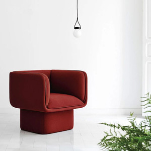 Canapé trois places bleu moderne avec fauteuil individuel, rembourré en mousse, mobilier de salon, design carré, style artistique - Product Image 4