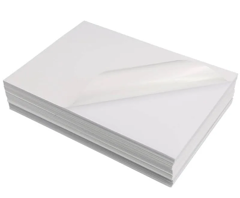 印刷可能なA4防水ラベルインクジェットステッカー紙自己粘着性透明ビニールステッカープリンター紙