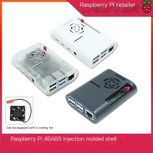 Guscio in ABS curvo monocolore stampato a iniezione per <span class=keywords><strong>Raspberry</strong></span> <span class=keywords><strong>Pi</strong></span> 4a generazione B con ventola e foro GPIO dedicato - Product Image 6