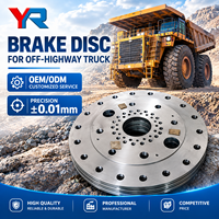 Rotor de frein pour camion tout-terrain Terex MT4400, usiné CNC, trempé, en acier 30CrNiMo, pour le secteur minier, fabrication OEM sur mesure