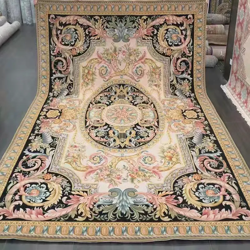 Vintage Classical French Design 120Lines HandKnotted Wool Carpet House Decorative Carpets and rugs