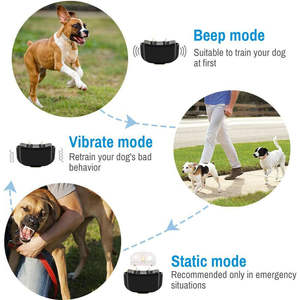 <span class=keywords><strong>Collar</strong></span> de ladridos de perro mascota con <span class=keywords><strong>Control</strong></span> remoto LCD impermeable recargable para la mayoría de los perros medianos y pequeños Rango de 300 metros - Product Image 3