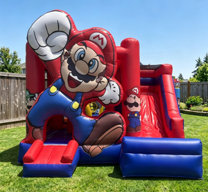 Castillo Inflable de PVC Super Divertido de <span class=keywords><strong>Mario</strong></span> <span class=keywords><strong>Bros</strong></span>, Trampolín Popular con Tobogán Combinado para Niños - Product Image 2