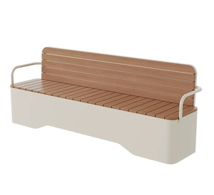 Outdoor Leisure Long <b>Square</b> Bench Street Shop Metal Seat Stool Flower Box <b>Combination</b> Modern Simple China - Product Image 3