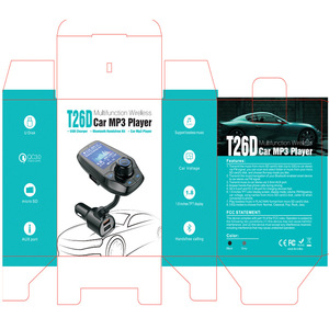 3.5 mét aux FM modulator <span class=keywords><strong>Bluetooth</strong></span> <span class=keywords><strong>Car</strong></span> Kit MP3 Máy nghe nhạc kép cổng USB QC3.0 sạc nhanh 1.8 "<span class=keywords><strong>TFT</strong></span> hiển thị Hands miễn phí - Product Image 3