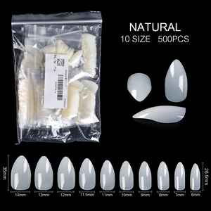 Boîte de 500 faux ongles longs en ABS transparents, style French Eagle Hook, pour extension d'ongles en acrylique et gel, manucure - Product Image 5