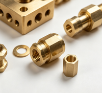 Kit de blocs de collecteur en laiton usinés CNC, ensemble de raccords pneumatiques à compression pour système de contrôle de fluides en pipeline