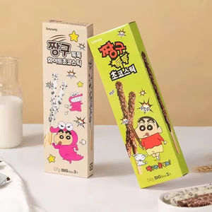 Galletas Coreanas Sunyoung en Barra, Sabor a Chocolate con Leche y Fresa, con Caramelos Explosivos, 54g - Product Image 4