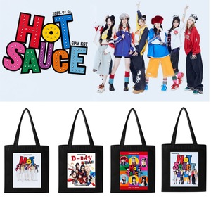 กระเป๋าผ้าแคนวาสพิมพ์ลายเองแบบขายส่ง ขนาด 35x40 ซม. พับได้ สะพายข้างเดียว สำหรับนักเรียน ลาย KPOP Babymonster พิมพ์ UV สำหรับใช้ในการส่งเสริมการขาย - Product Image 1
