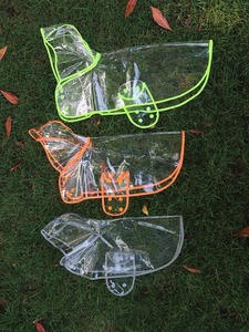 معطف واق من المطر أنيق للحيوانات الأليفة للكلاب جاكيت مقاوم للماء وجيد التهوية معطف واق من المطر قابل للتعديل مع غطاء رأس للمشي والكلاب في الهواء الطلق - Product Image 2