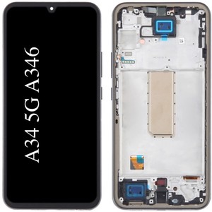 Pantalla Táctil LCD OLED Negra con Marco y Sensor de Huella Digital para Samsung Galaxy A34 5G A346, Accesorio para Teléfono Móvil - Product Image 3